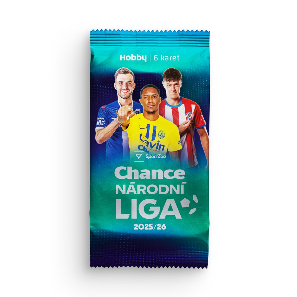 2025-26 SportZoo Chance Národní Liga Hobby balíček – fotbalové karty